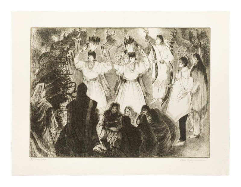 Gene Kloss
(American, 1903–1996)
Deer Dance, edition 58/75 (1 of 5)