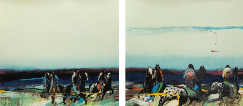 Earl Biss
(Apsáalooke, 1947-1998)
Untitled (Diptych), edition 47/175 (1 of 5)