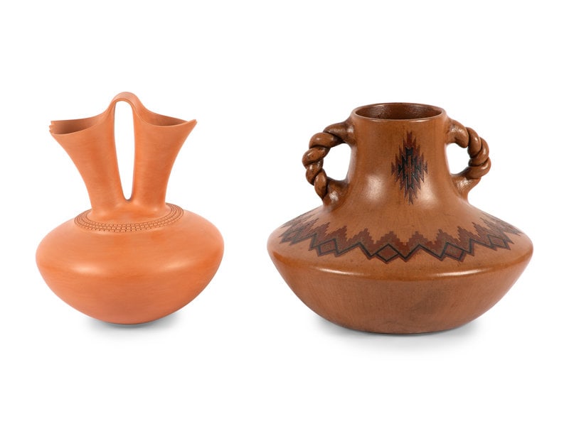 Acoma and Navajo Pottery Vases (1 of 6)