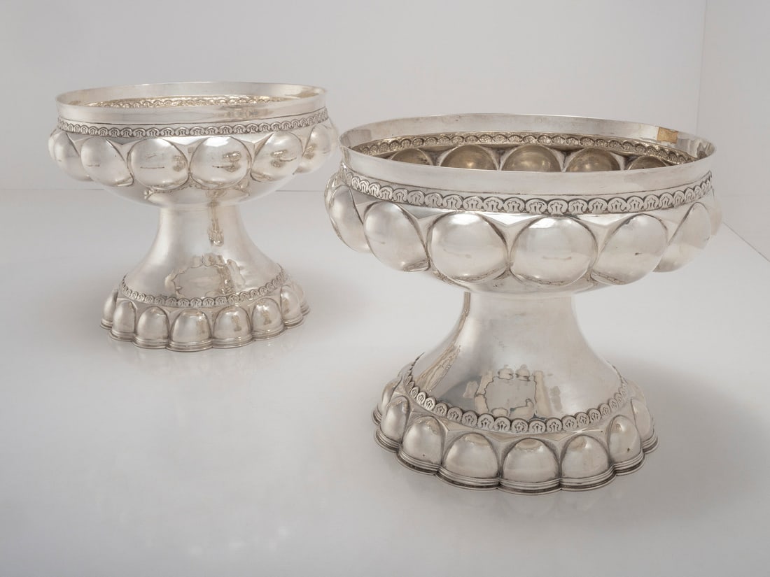 George Nelson and Ridley Hays Pair of Arts and Crafts Fruit Bowls, 1908 English (Chester) (1 of 6)