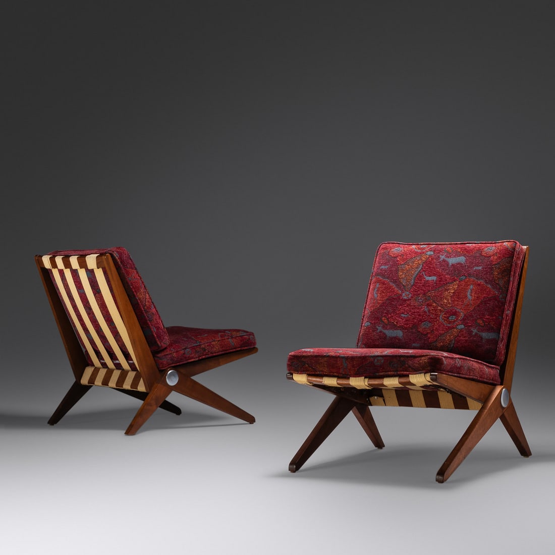 Pierre jeanneret scissor chair hot sale
