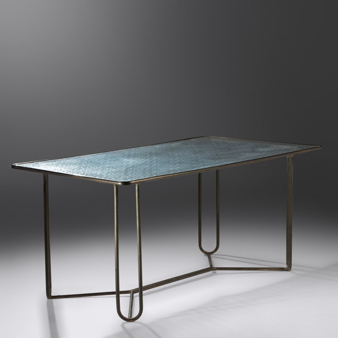 Walter Lamb  (1900-1989) Dining Table, model DD-2700, c. 1980 Brown Jordan, USA (1 of 2)