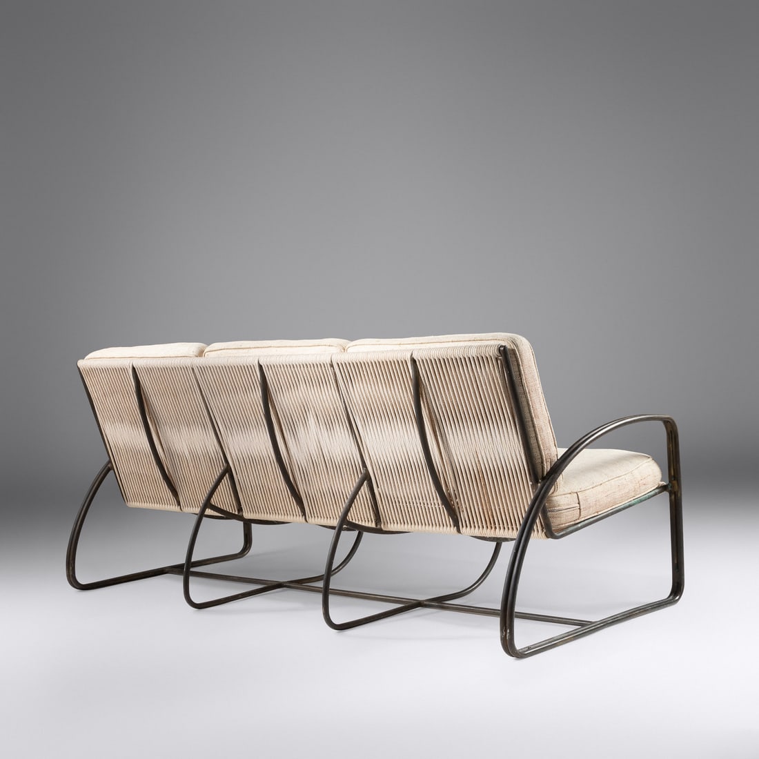 Walter Lamb (1900-1989) Three-Seat Sofa, c. 1970 Brown Jordan, USA (1 of 2)