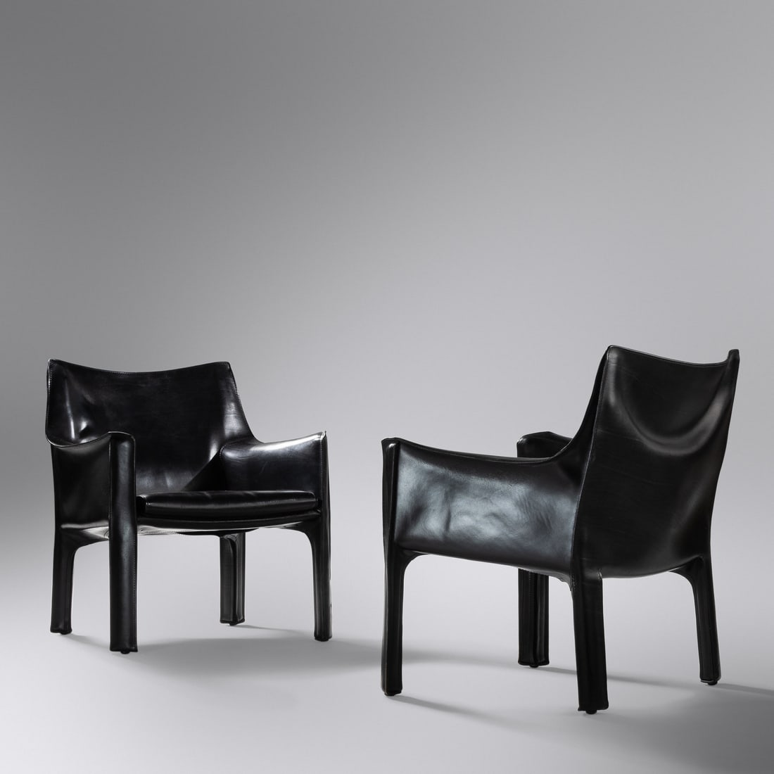 Mario Bellini (b. 1935) Pair of 'Cab' Armchairs, c. 1976 Cassina, Italy (1 of 2)