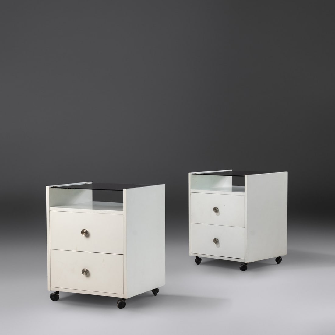 Carlo De Carli (1910-1999) Pair of Nightstands, c. 1960 Sormani, Italy (1 of 2)