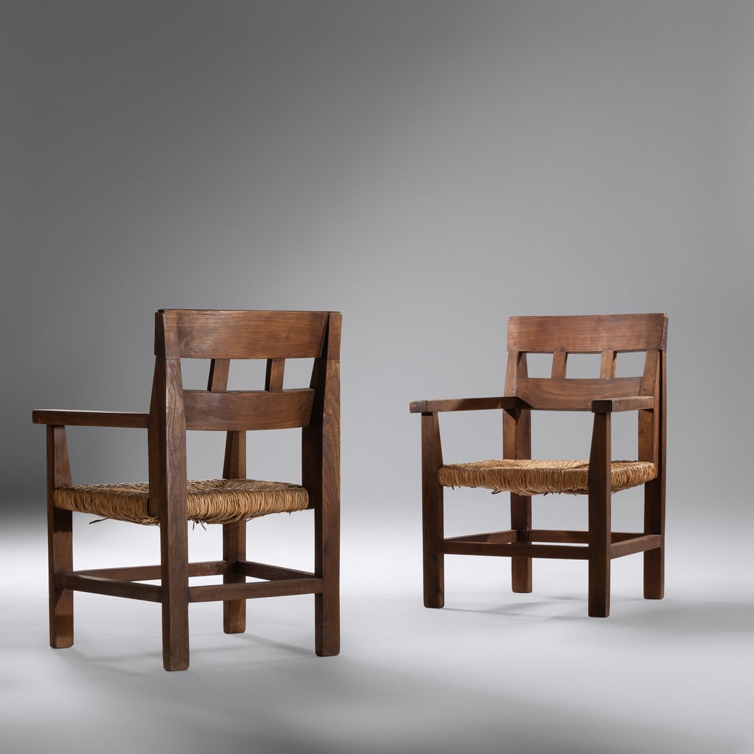 Spanish Modernist Mid 20th Century Pair of Armchairs, c. 1965 (1 of 2)