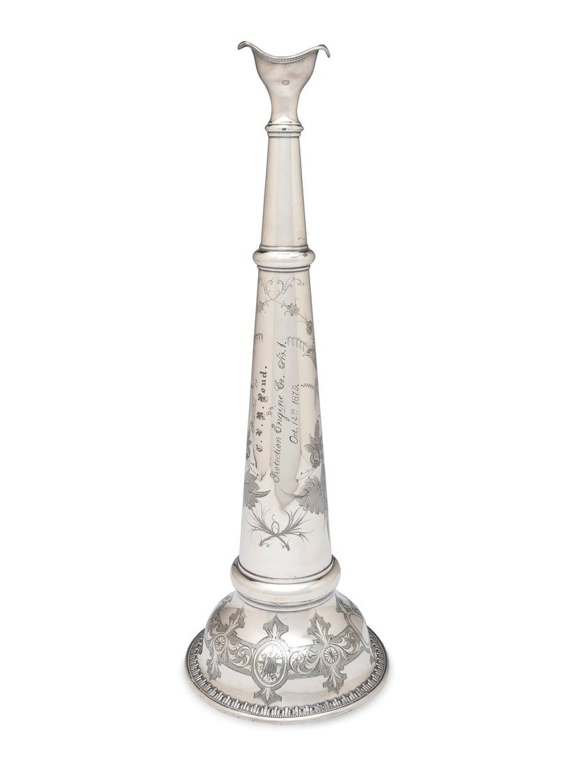 A Silver Plate Fireman's Parade Horn (1 of 7)