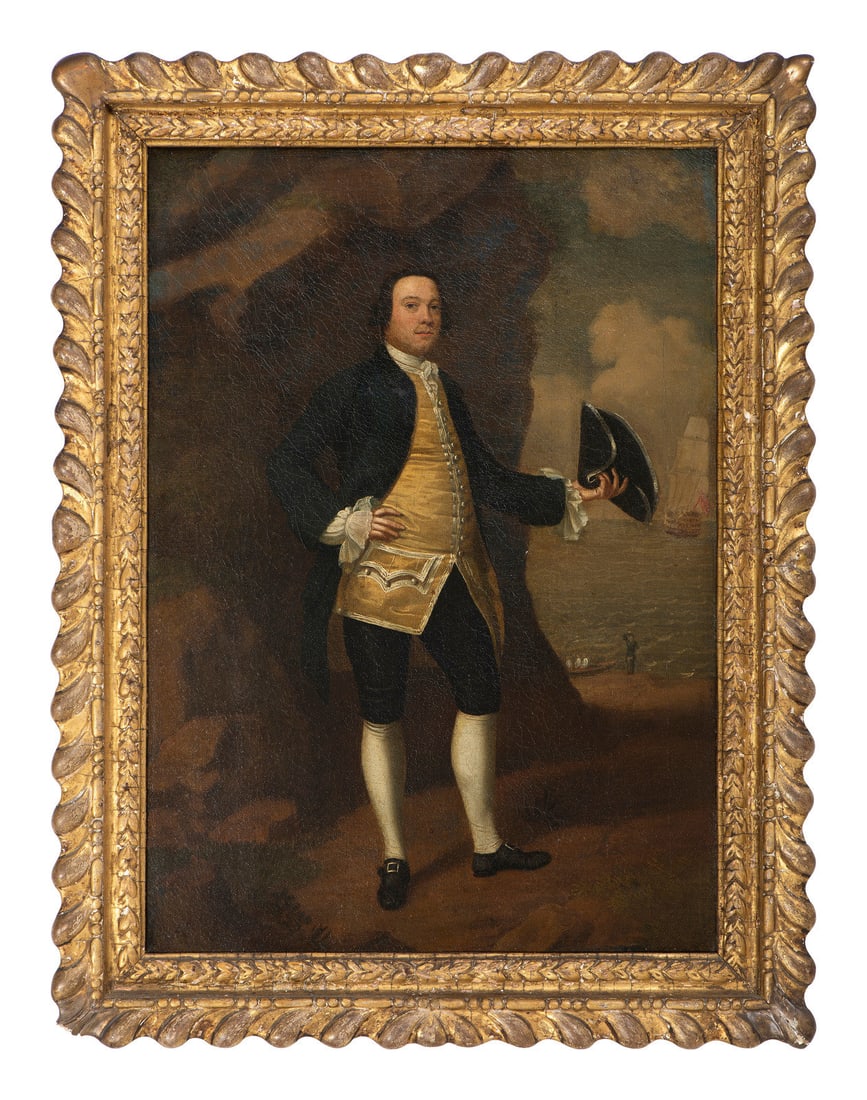 Attributed to Francis Wheatley (British, 1747-1801): Attributed to Francis Wheatley (British, 1747-1801) Portrait of a Gentleman, Possibly a Shipowner oil on canvas unsigned 19 1/2 x 13 1/2 inches. Provenance: Spink and Son, Ltd., London, 1965.