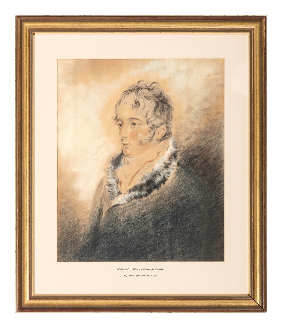 John Downman (Welsh, 1750-1824): John Downman (Welsh, 1750-1824) Portrait of John Holton of Farleigh Castle, Somerset 1799 colored chalk on paper 13 3/4 x 11 1/4 inches. Provenance: Christie's, Anonymous Sale, 25 July 1924, Lot 26; e