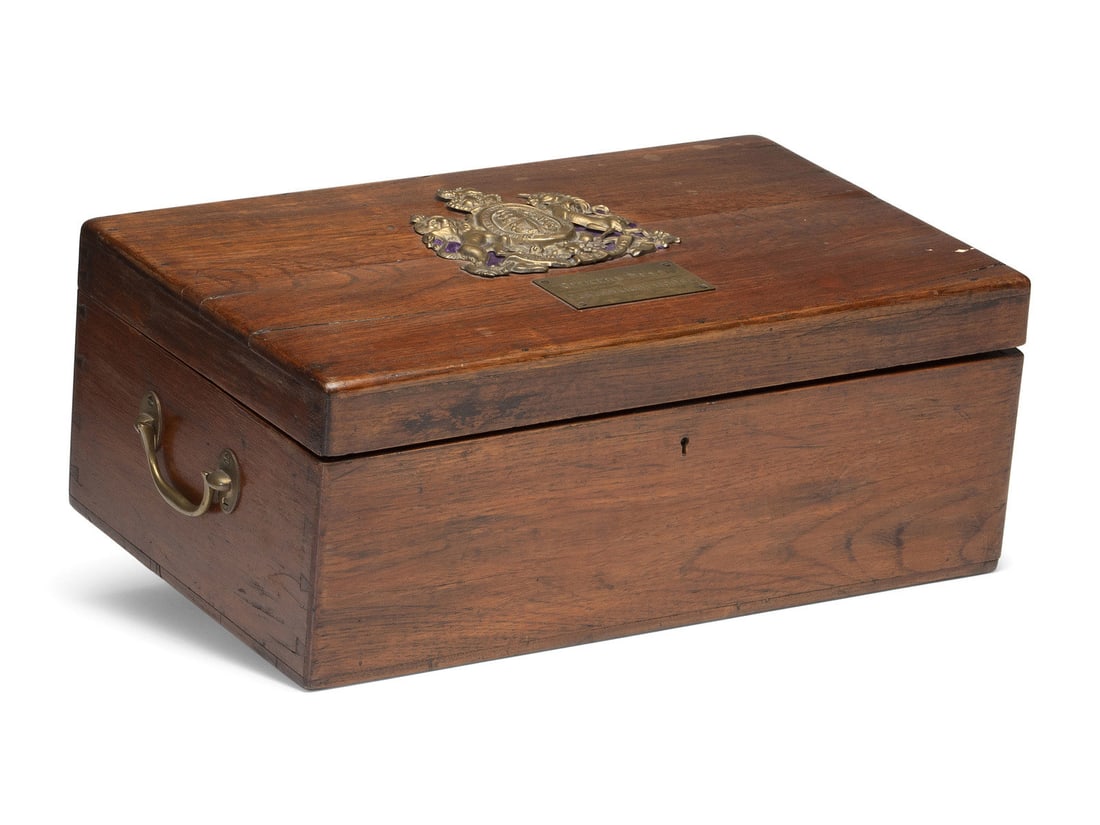 An English Brass Mounted Mahogany Box (1 of 6)