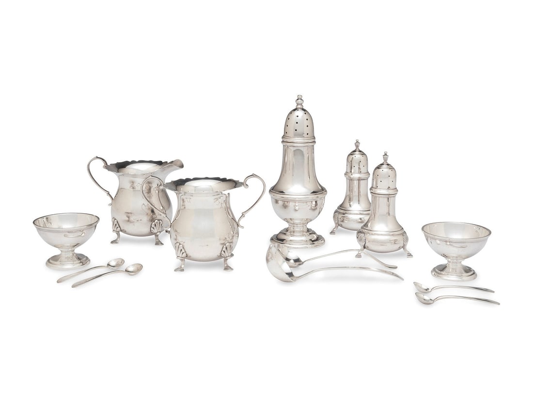 A Group of American Silver Table Articles (1 of 9)