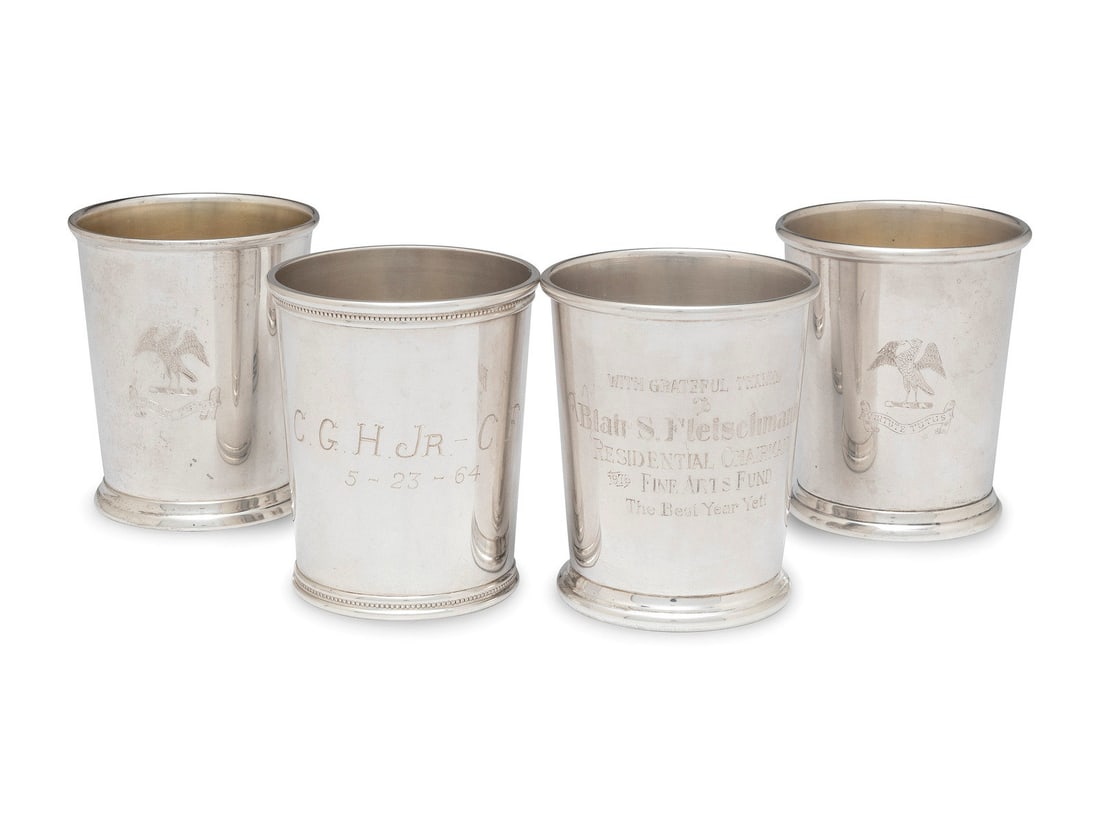 Four American Silver Julep Cups (1 of 9)