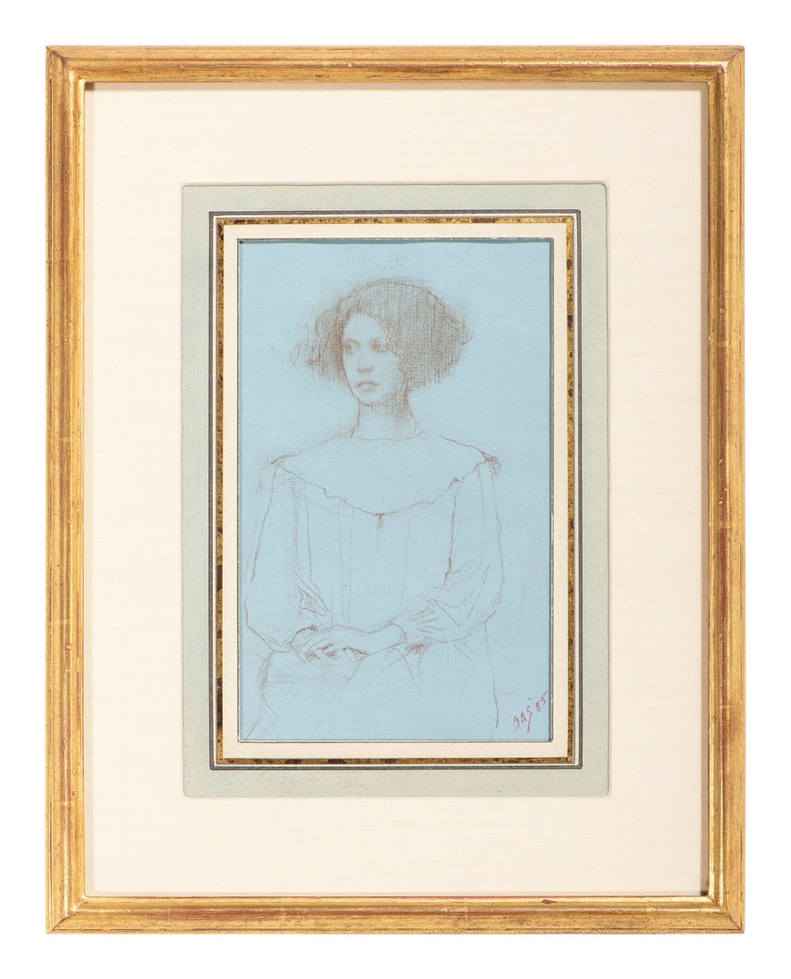 Aaron Shikler (American, 1922-2015): Aaron Shikler (American, 1922-2015) Study of a Woman 1985 pencil on paper initialed AAS and dated, lower right 8 7/8 x 5 1/2 inches.