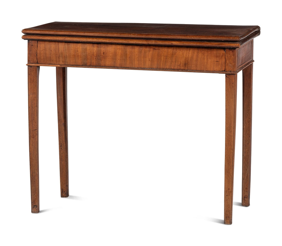 A George III Figured Mahogany Game Table (1 of 3)