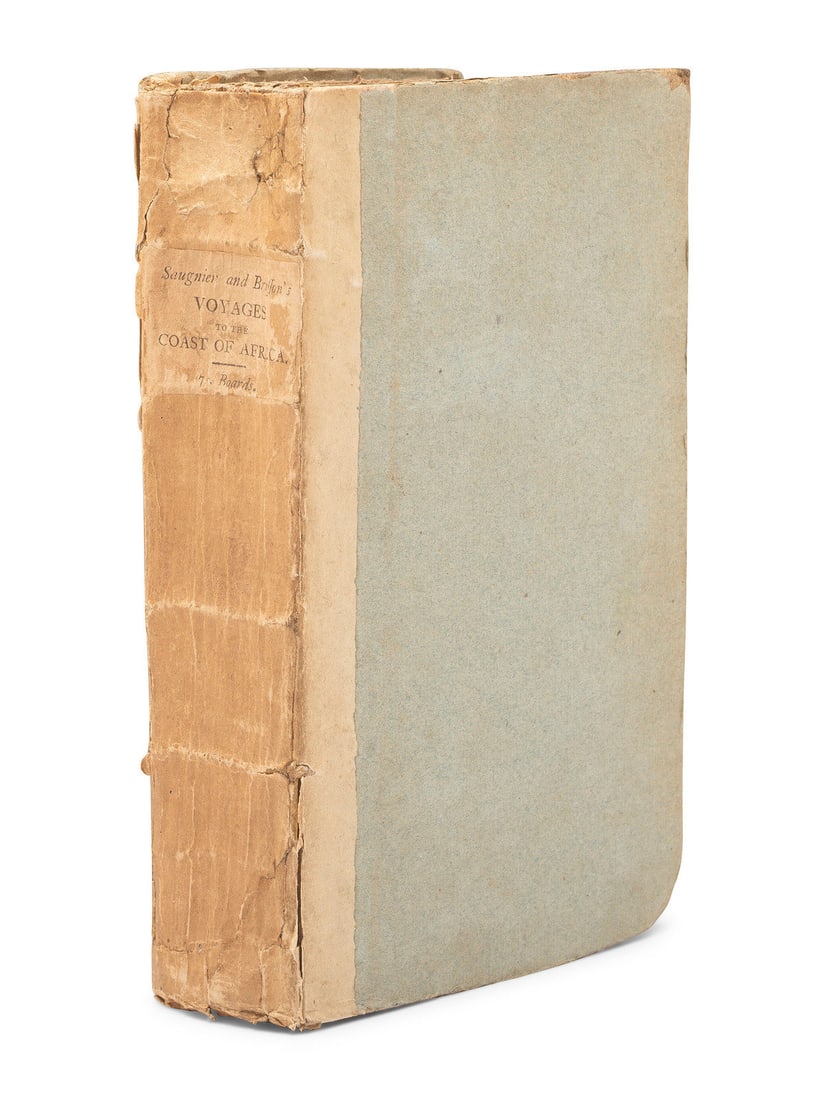 [SHIPWRECK]. SAUGNIER & BRISSON. Voyages to the Coast of Africa...containing an Account of their: [SHIPWRECK]. SAUGNIER & BRISSON. Voyages to the Coast of Africa...containing an Account of their Shipwreck...and Subsequent Slavery. London: for G. G. J. and J. Robinson, 1792. Octavo. Engraved foldin