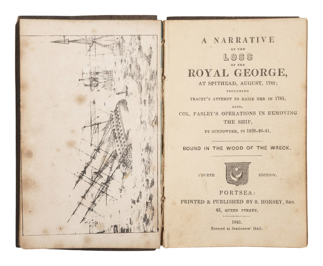 [SHIPWRECKS]. A group of 5 works about famous shipwrecks, comprising: (1 of 4)