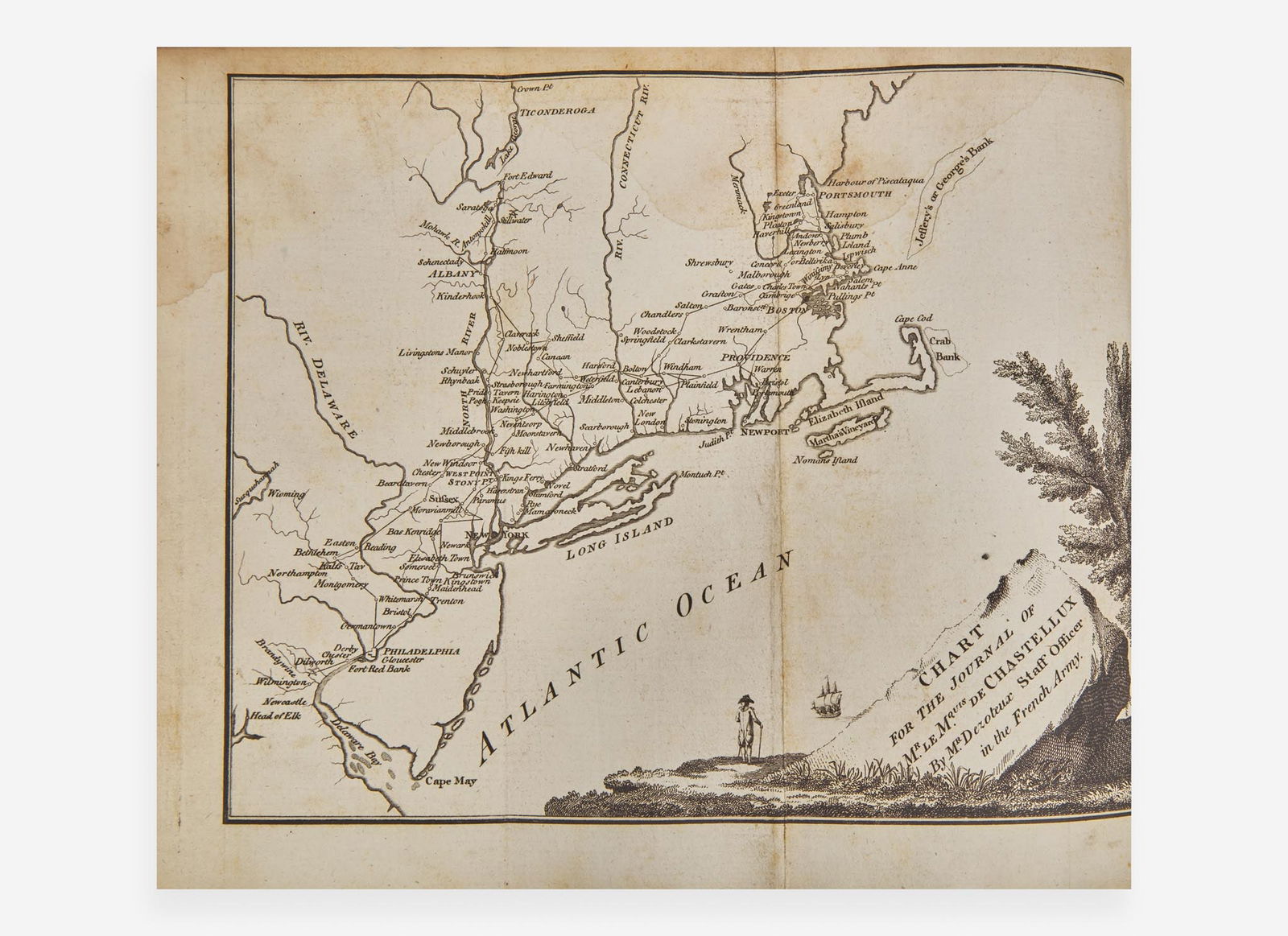 [Americana] Chastellux, (Francois J.) Marquis de: Travels in North-America... (1 of 3)