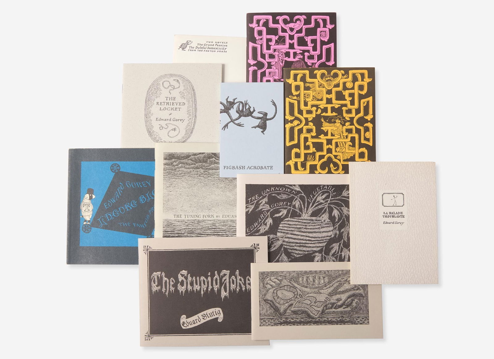 [Children's & Illustrated] Gorey, Edward: Group of 9 Signed Fantod Press Publications (1 of 8)