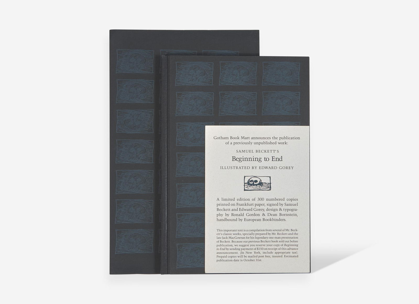 [Children's & Illustrated] [Gorey, Edward] Beckett, Samuel, and Jack MacGowran: Beginning to End (1 of 3)