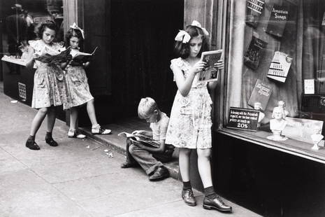 Ruth Orkin (1921-1985) Comic Book Readers, 1947: Ruth Orkin (1921-1985) Comic Book Readers, 1947 Gelatin silver print, printed later, signed, titled, dated by Mary Engel, Estate Executor, in pencil and Estate copyright credit reproduction