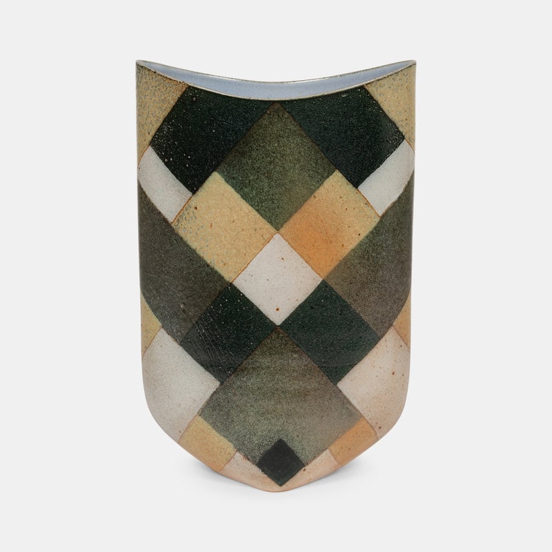 Bente Hansen
(Danish, b. 1943)
Tall Flattened Vase, 1985 (1 of 5)