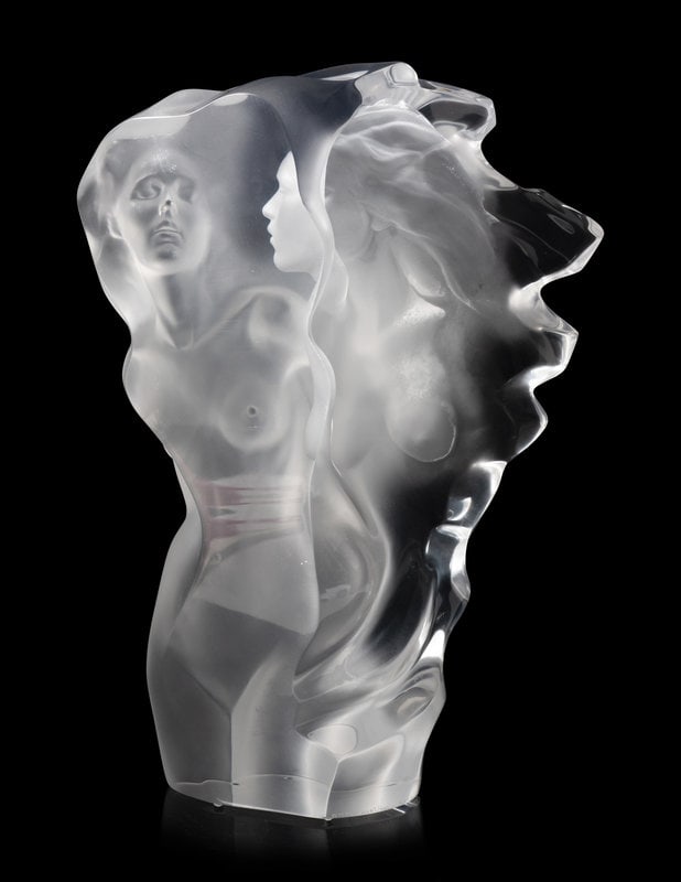 Frederick Hart (American, 1943-1999) Visitation, 1989: Frederick Hart (American, 1943-1999) Visitation, 1989 Acrylic resin signed at base 20 x 14 x 7 inches. This lot is located in Chicago. Size 20 x 14 x 7 inches.