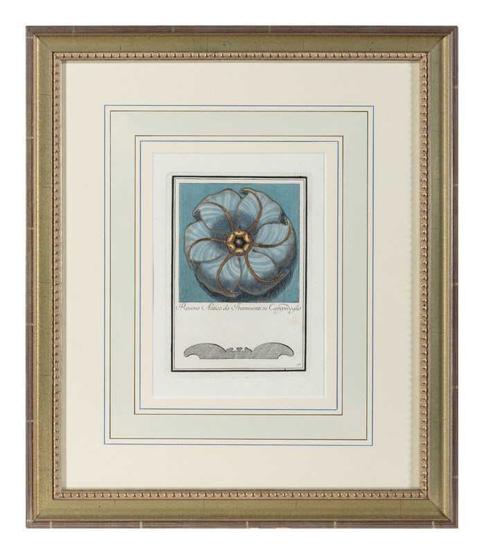 Carlo Antonini (Italian, 18th Century) Rosone Nell' Arco Di Settimio Severo: Carlo Antonini (Italian, 18th Century) Rosone Nell' Arco Di Settimio Severo colored engravings 7 x 5 inches (plate size). This lot is located in Chicago. Size 7 x 5 inche