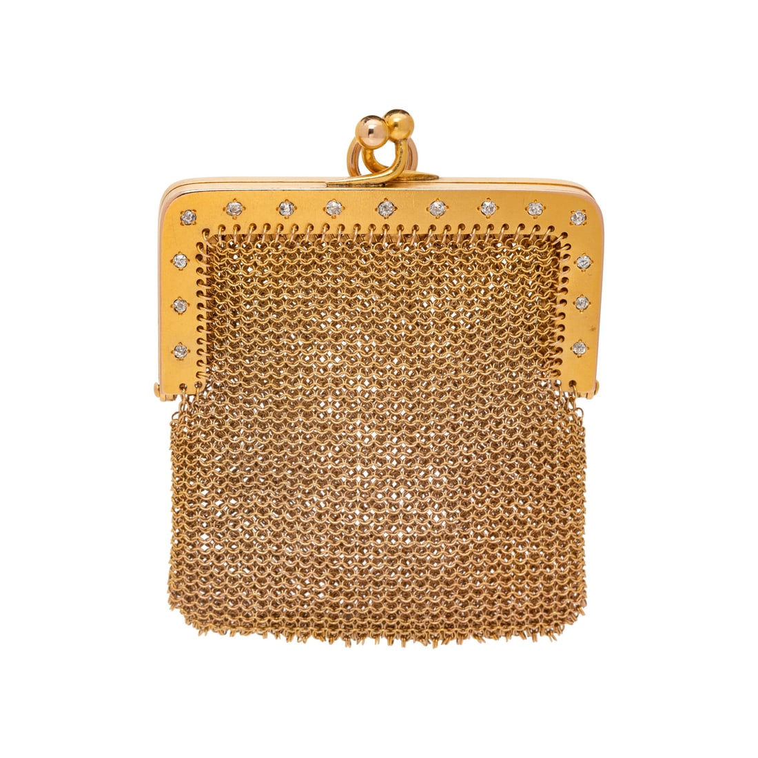 Gold mesh shop coin purse