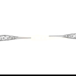 EDWARDIAN, PLATINUM-TOPPED GOLD, PEARL AND DIAMOND BROOCH: EDWARDIAN, PLATINUM-TOPPED GOLD, PEARL AND DIAMOND BROOCH Containing two pearls (origin not tested), and five old European and old mine cut diamonds weighing approximately 1.00 carat total. Mounted in