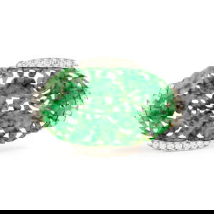 ART DECO, JADE AND DIAMOND BROOCH: ART DECO, JADE AND DIAMOND BROOCH Consisting of a jade plaque pierced and carved with a foliate and moth motif and transitional cut diamond surround. Mounted in platinum. 2 x 1 1/4 inches. Gross weigh