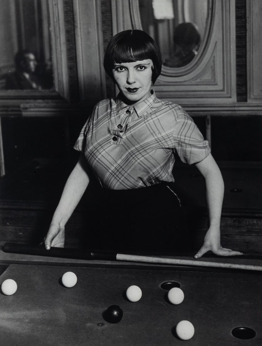 Brassaï (1899–1984) Fille au Billard Russe, Montmartre, 1933: Brassaï (1899–1984) Fille au Billard Russe, Montmartre, 1933Gelatin silver print, printed later, signed and numbered '7/30' in ink in margin, signed, titled, dated, numbered '7/30', negativ