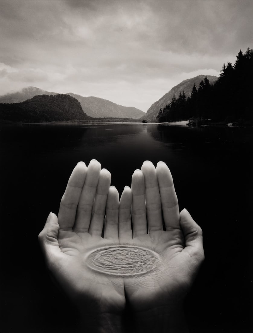 Jerry Uelsmann (1934-2022) Untitled (Hands holding water), 2002 (1 of 6)