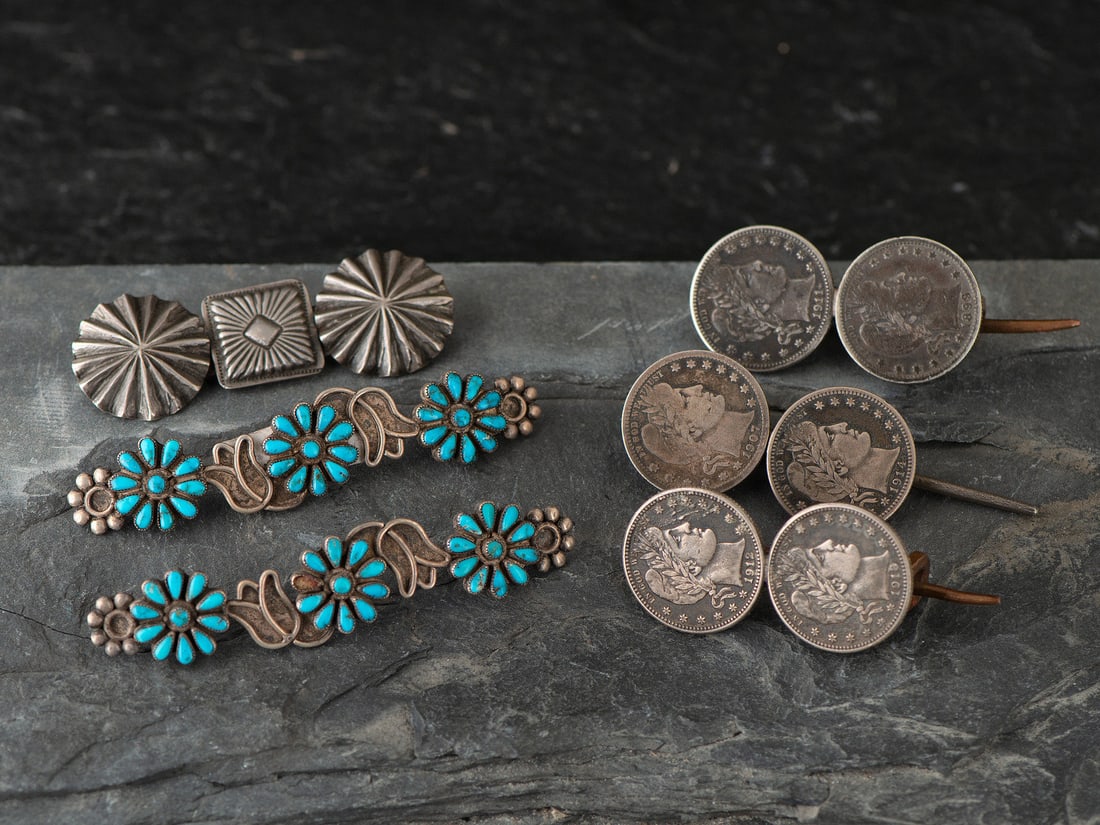 Navajo and Zuni Silver Manta Pins (1 of 2)