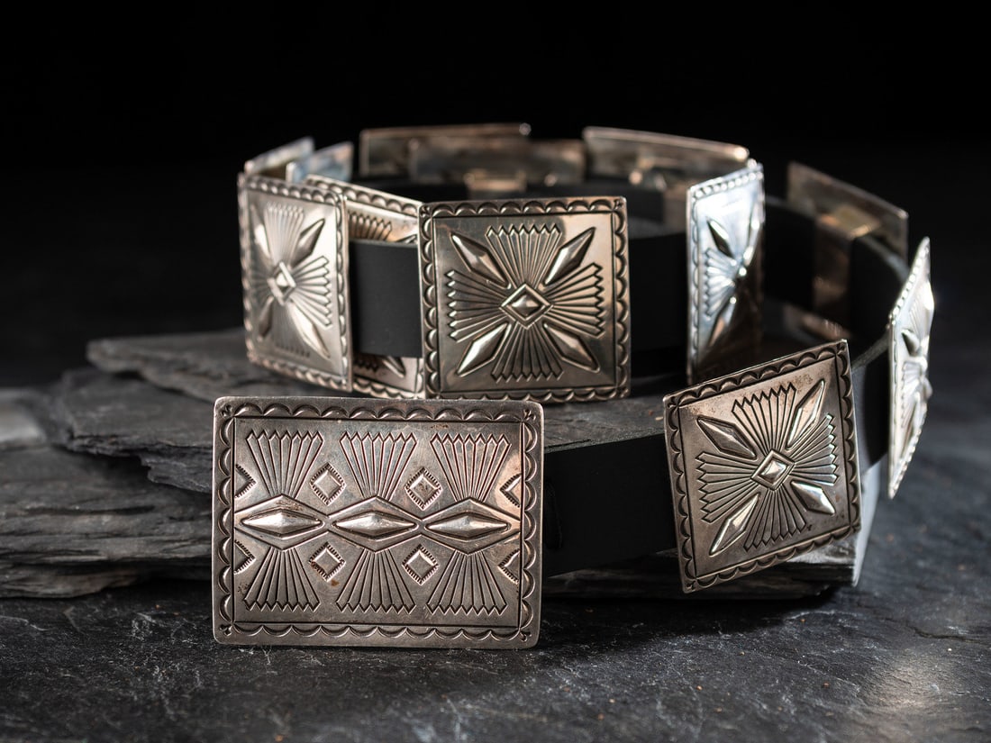 Jennifer Curtis (Diné, b. 1964) Sterling Silver Concha Belt  (1 of 4)