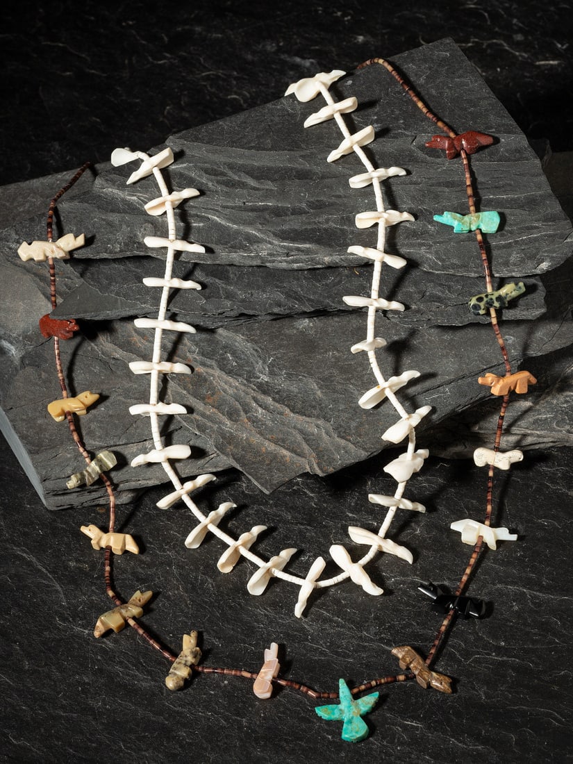 Zuni Single-strand Fetish Necklaces (1 of 2)