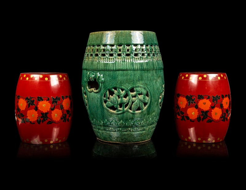 Three Chinese Garden Stools (1 of 3)