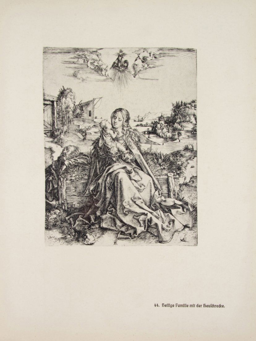 (ENGRAVINGS) DURER, ALBRECHT. Leipzig, 1912.: (ENGRAVINGS) DURER, ALBRECHT Albrecht Durer samtliche Kupferstiche. Edited by Dr. Franz Friedrich Leitschuh. Leipzig: A. Shuman, 1912. Folio, publisher's blue cloth-backed boards lettered in gilt. Ill
