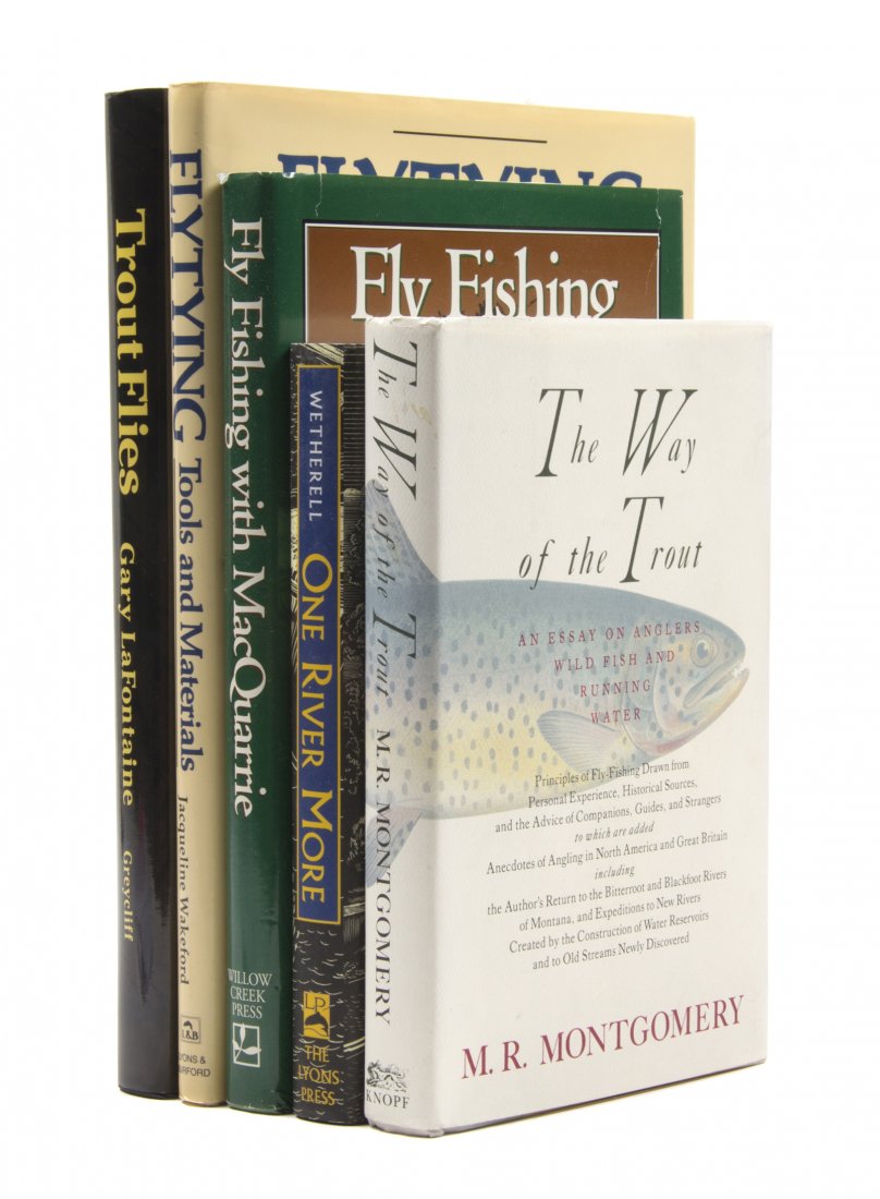 (ANGLING) 35 guide books about trout fishing.: (ANGLING) A collection of 35 guide books pertaining to trout fishing, including America's 100 Best Trout Streams. By John Ross. Guilford, CT: Lyons, (2005). Hook, Line, and Sinker. The Complete Angler