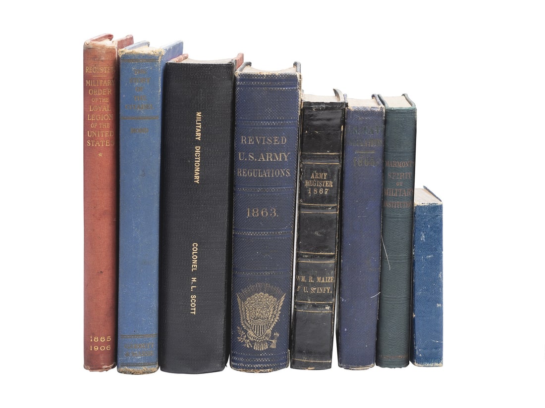 [CIVIL WAR]. Civil War military standards, tactics, and regulations. 19 works in 19 volumes, incl. (1 of 7)