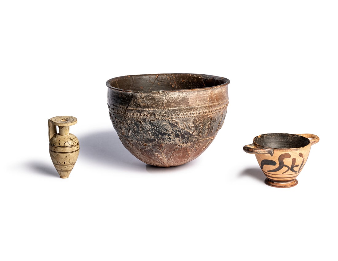 Three Greek Terracotta Vessels (1 of 4)