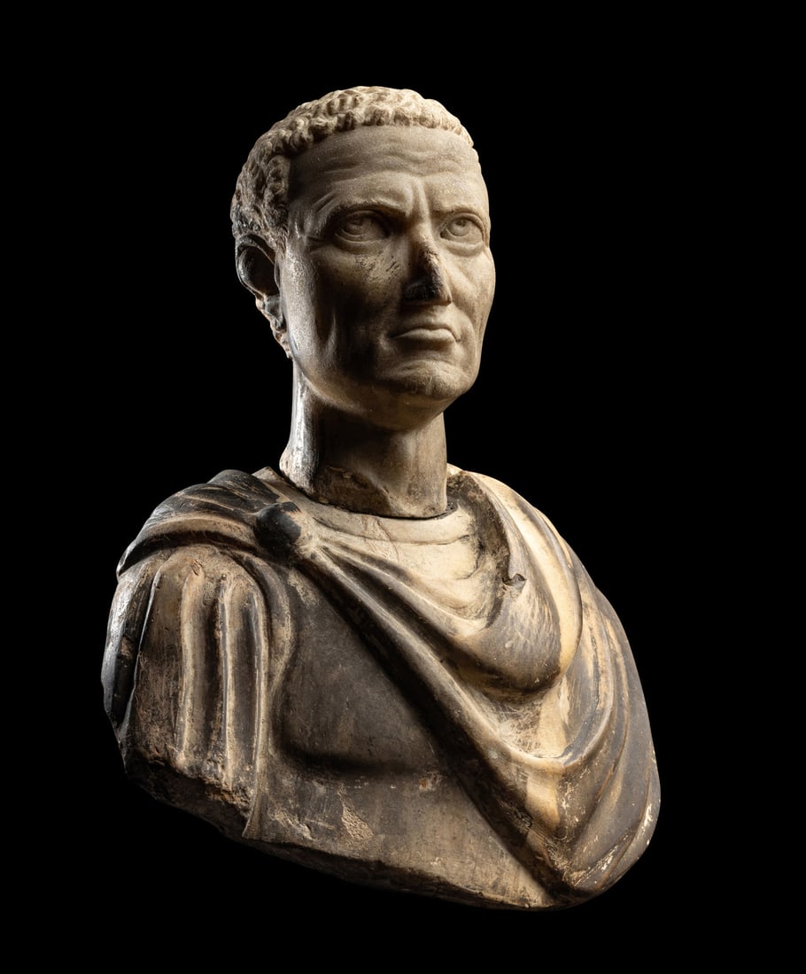 A Roman Marble Bust of a Man (1 of 4)