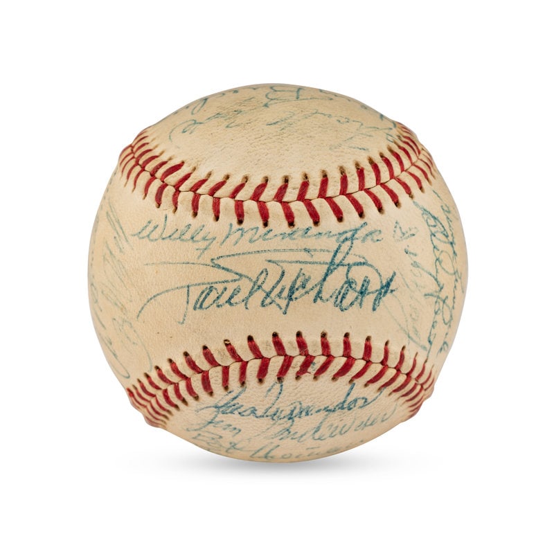 A 1957 Baltimore Orioles Team Signed Autograph Baseball (1 of 6)