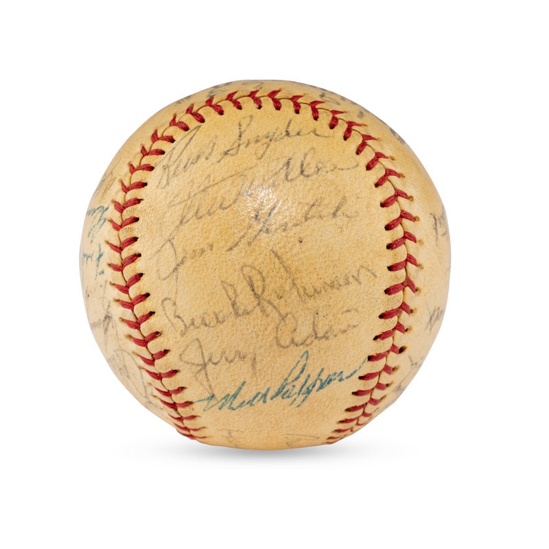 A 1963 Baltimore Orioles Team Signed Autograph Baseball (1 of 6)