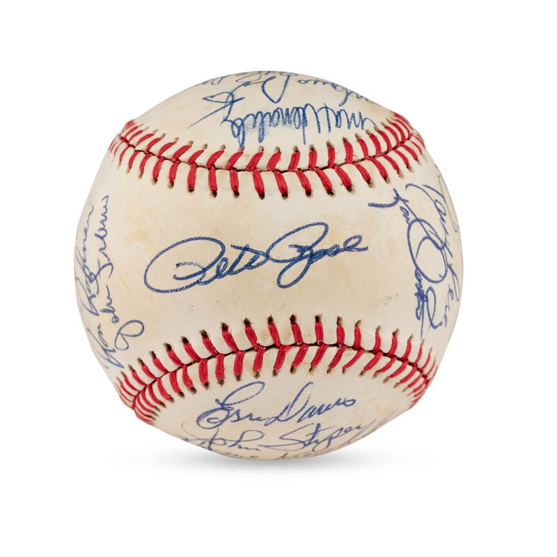 A 1985 Cincinnati Reds Team Signed Autograph Baseball (1 of 6)