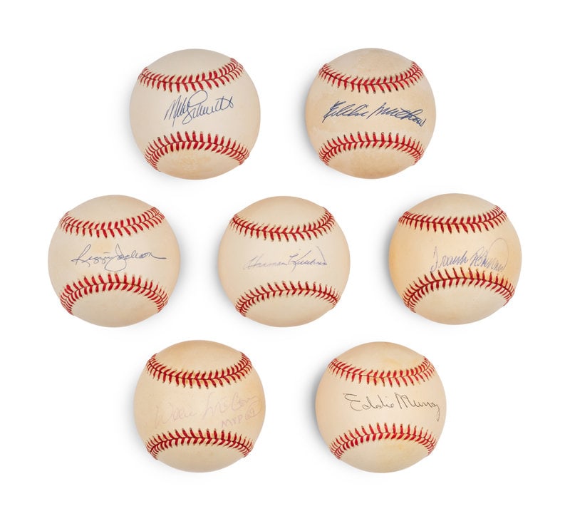 A Group of 500 Home Run Club Member Signed Autograph Baseballs (1 of 1)