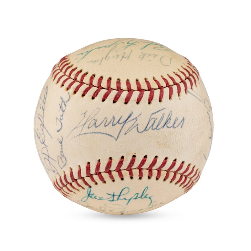 A 1964 Jacksonville Suns Team Signed Autograph Baseball (1 of 6)