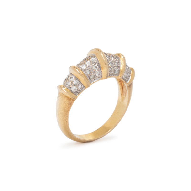 BICOLOR GOLD AND DIAMOND RING (1 of 4)