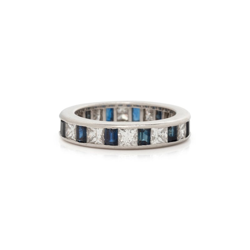 DIAMOND AND SAPPHIRE ETERNITY BAND (1 of 2)