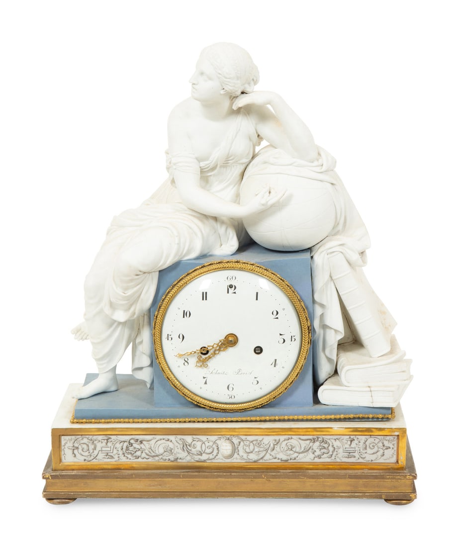 A Louis XVI Duc d'Angoulême Paris Porcelain Mantel Clock (1 of 6)
