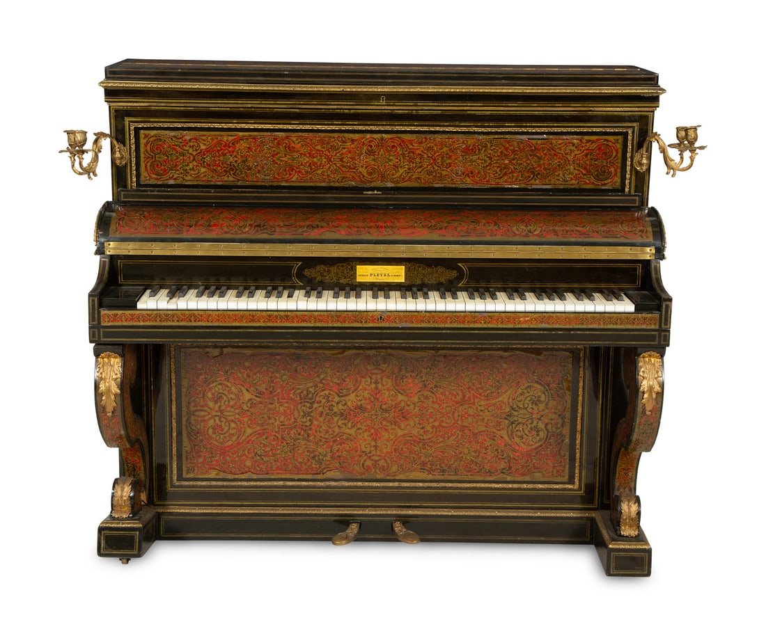 A Napoleon III Boulle Marquetry Upright Piano (1 of 5)